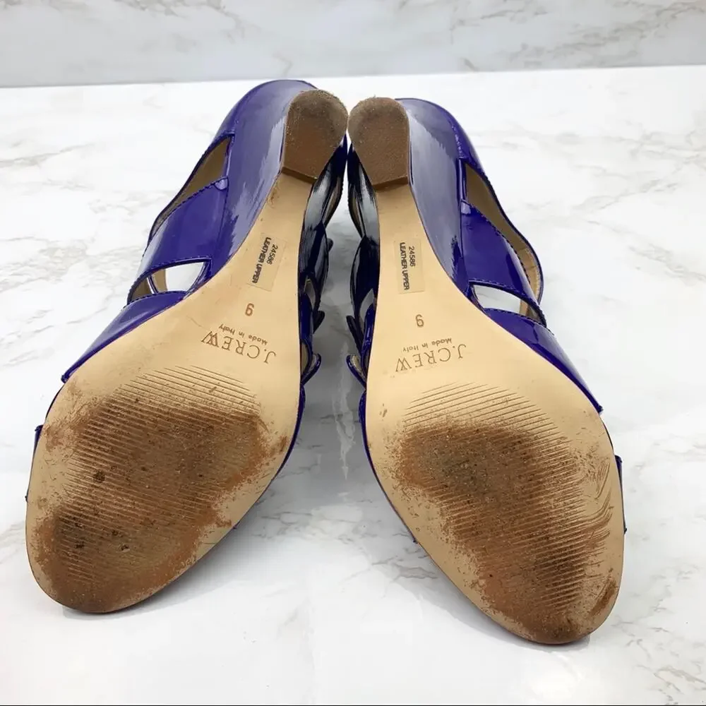 J. Crew Patent Leather Wedges Size 9